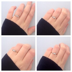 Reserved for *Linnea* reserved reserved reserved! ~ Antique ~ 18ct Gold and Platinum ~ Diamond ~ three stone trilogy ~ Ring ~ Size N or 6.75