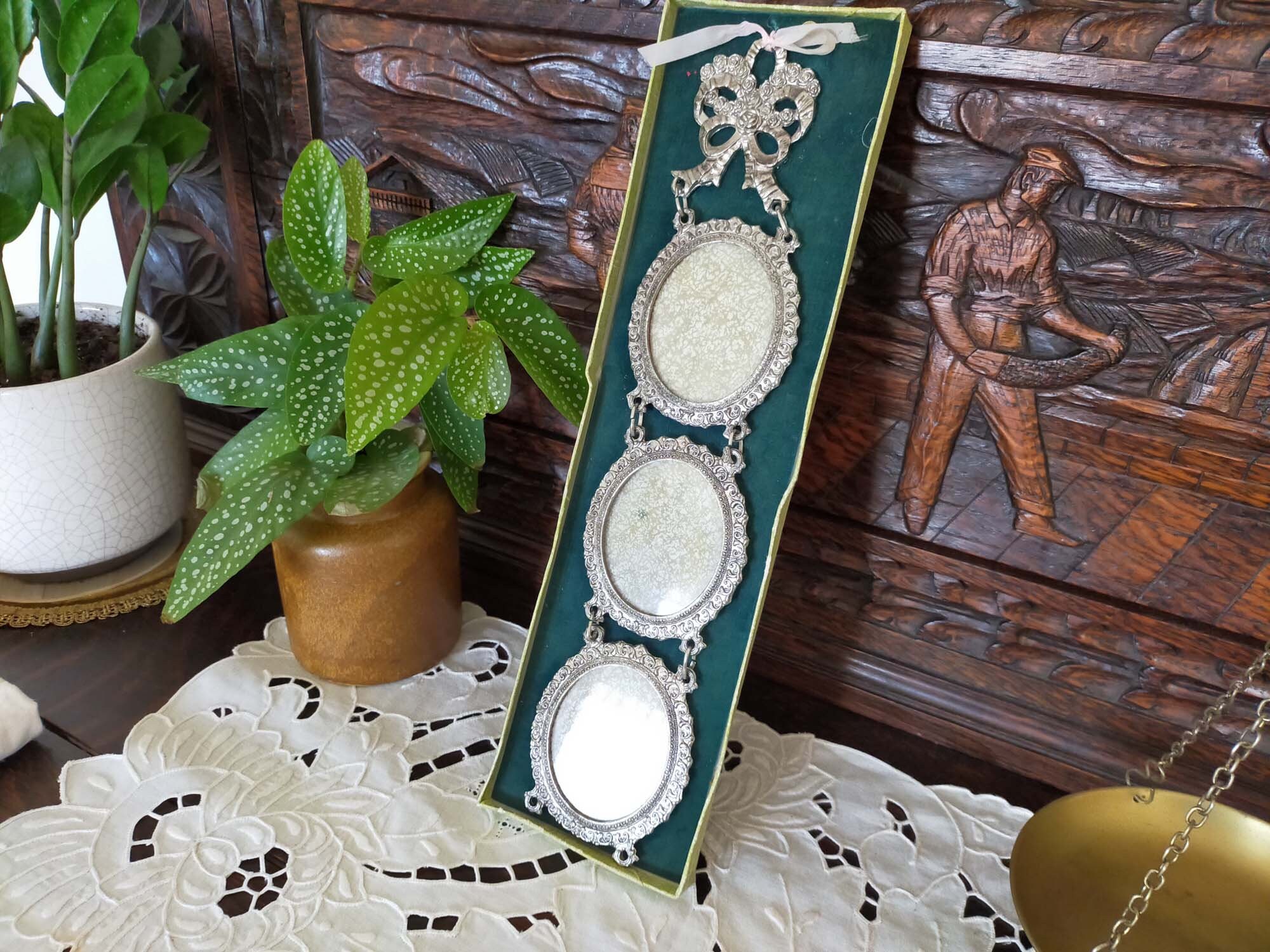 Anciens Cadres Photo, Instantané de Communion, Style Napoléon Iii, Chaîne Des Phtotos.héritage Temps