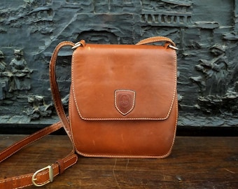 Sac à Main Bandoulière Le Tanneur Cuir Bordeaux - Vintage Authentique, Occasion