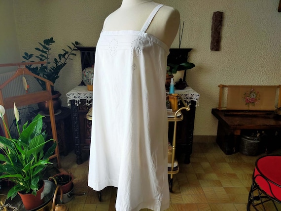 Robe de nuit,Chemise de nuit en coton romantique … - image 1