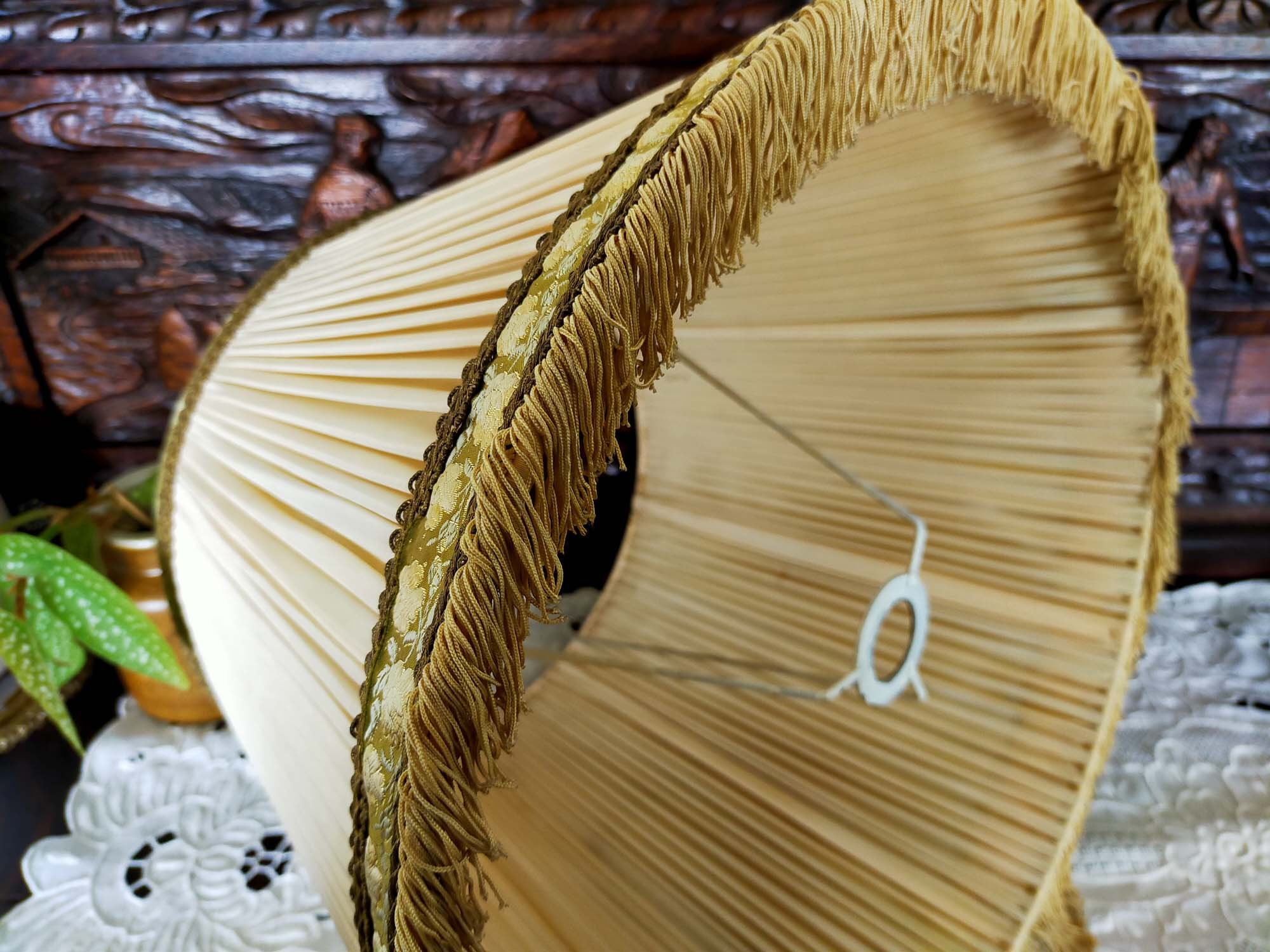 Grand Abat-Jour en Tissu, Romantique Abat-Jour Français.élégante Décoration de Votre Chambre.vintage