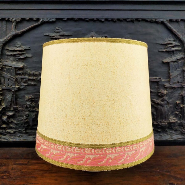 Large fabric lampshade, Romantic French lampshade. Elegant decoration. Table lamp, Souvenir of traditional life
