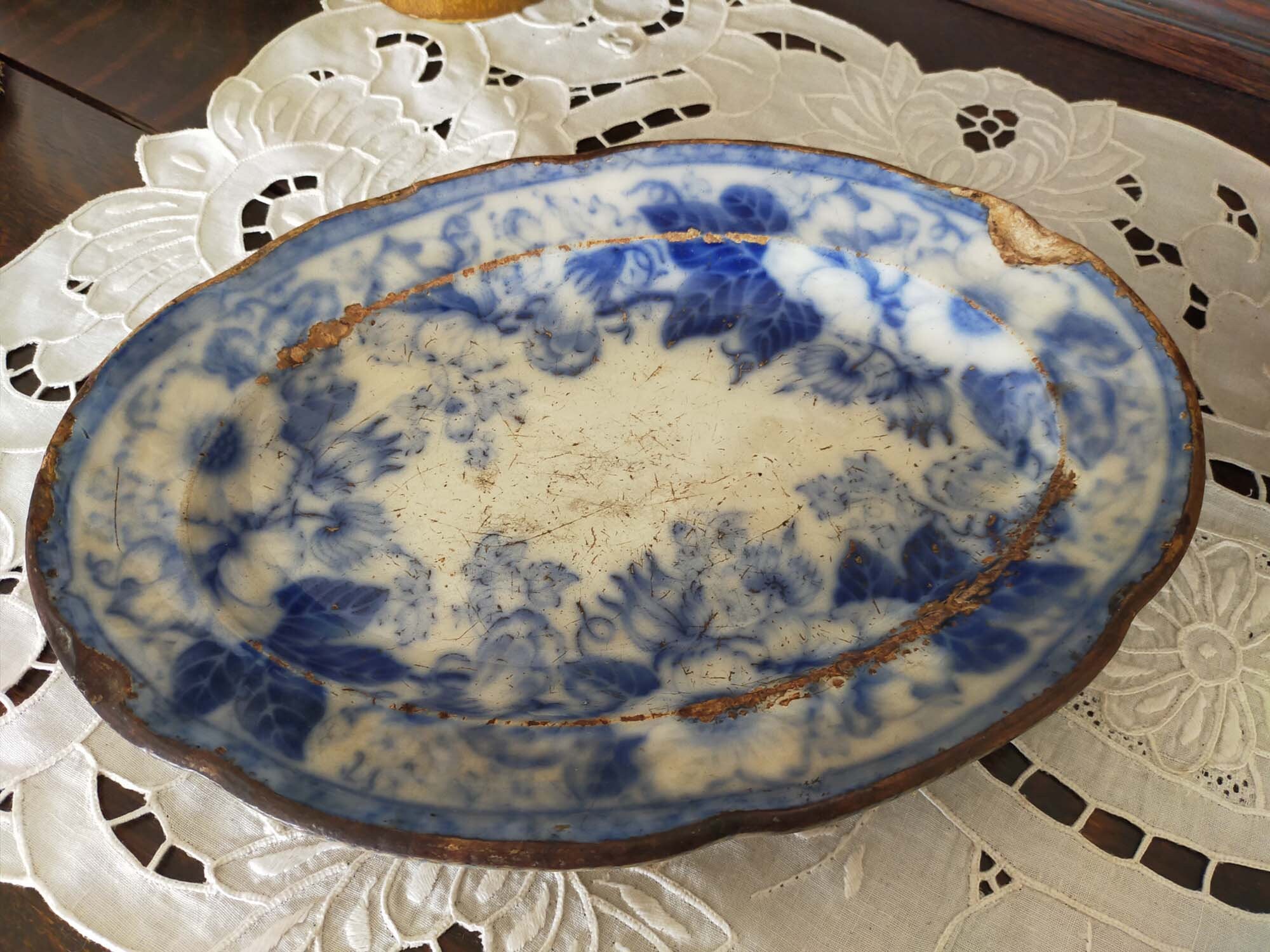 Ancienne Assiette Française.collection Rare, Époque de Période Du Roi.assiette en Céramique, Motif B