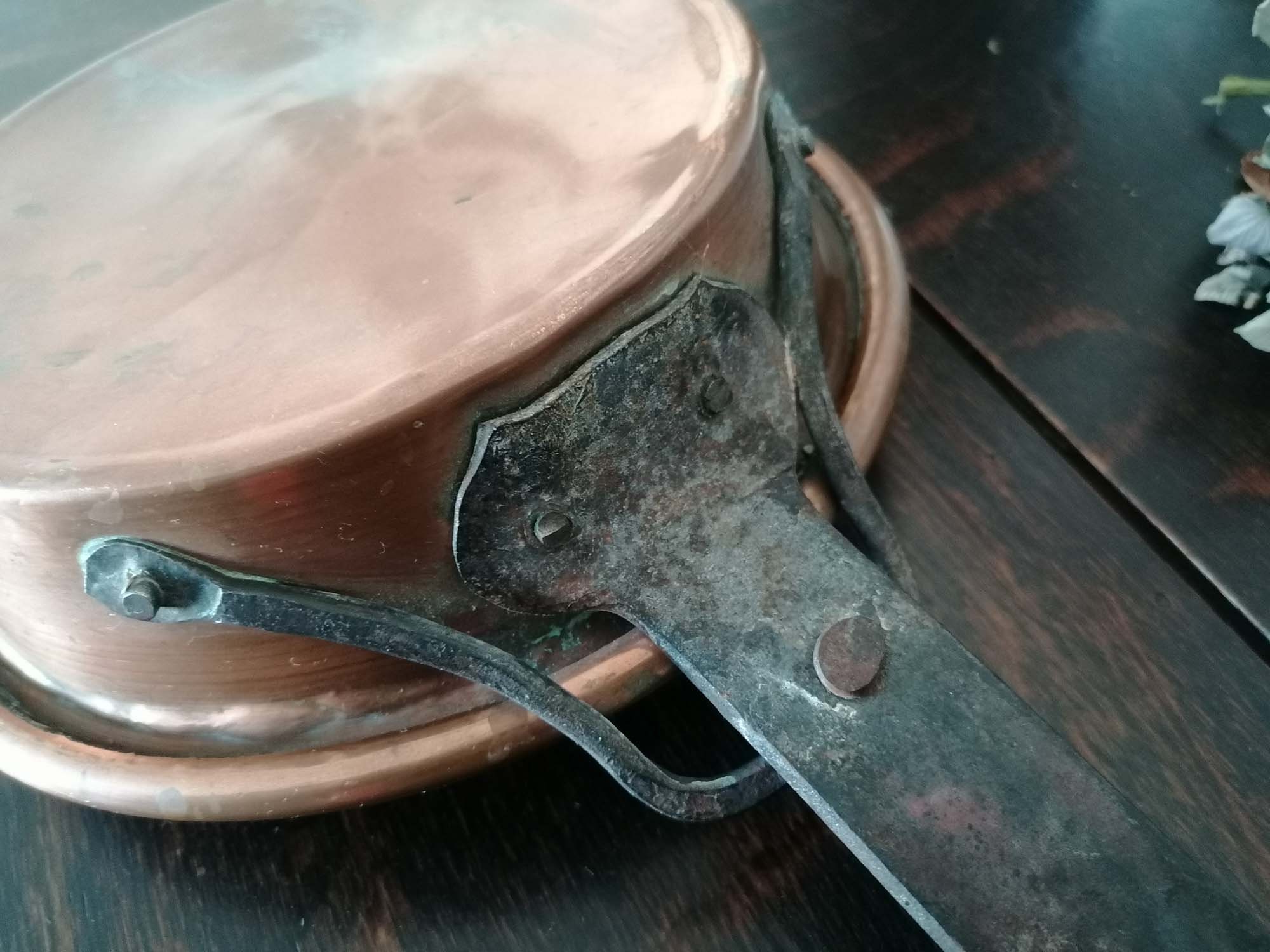 Vintage Casserole.antique Cuisine Française Authentique.vintage en Cuivre, Souvenir, Vintage de La F