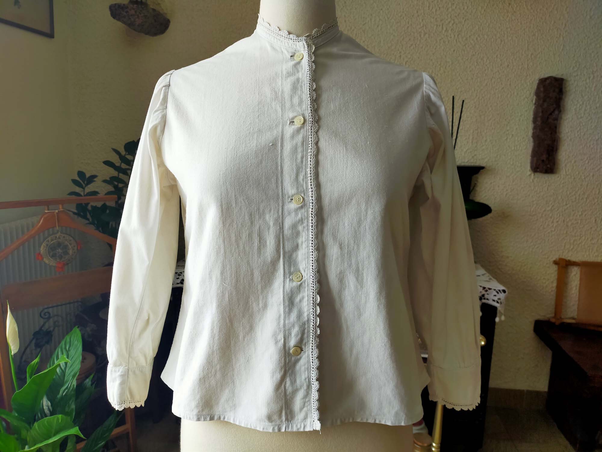 Vintage French Shirt Cotton and Linen Shirt French Firm - Etsy