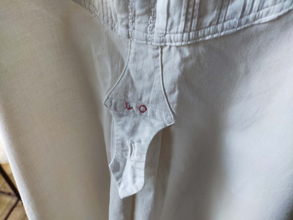 Vintage chemise de nuit LUX en coton romantiques … - image 3