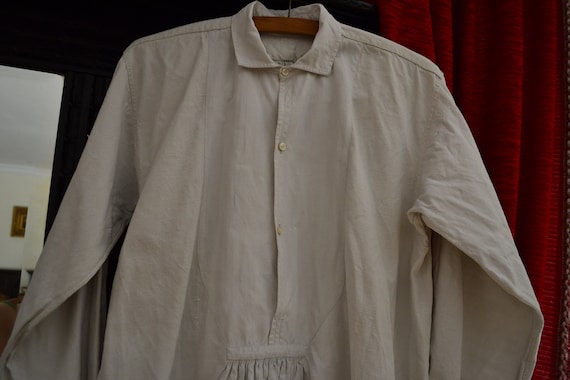 French linen nightgown T003, late 19th century, 10