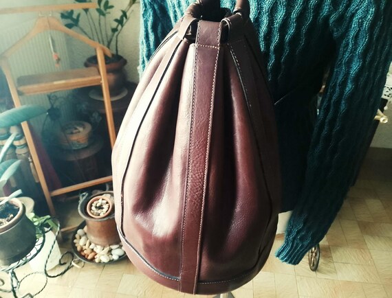 Borsa a tracolla vintage in pelle, zaino, stile unisex, realizzata