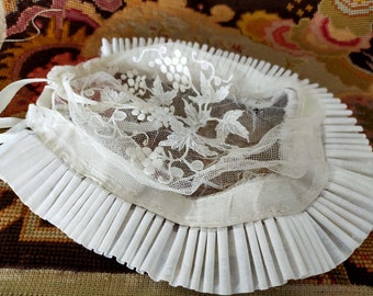 Dentelle Ancienne Fine Pour Poupée Ou Coiffe - Occasion Bon état, Origine France