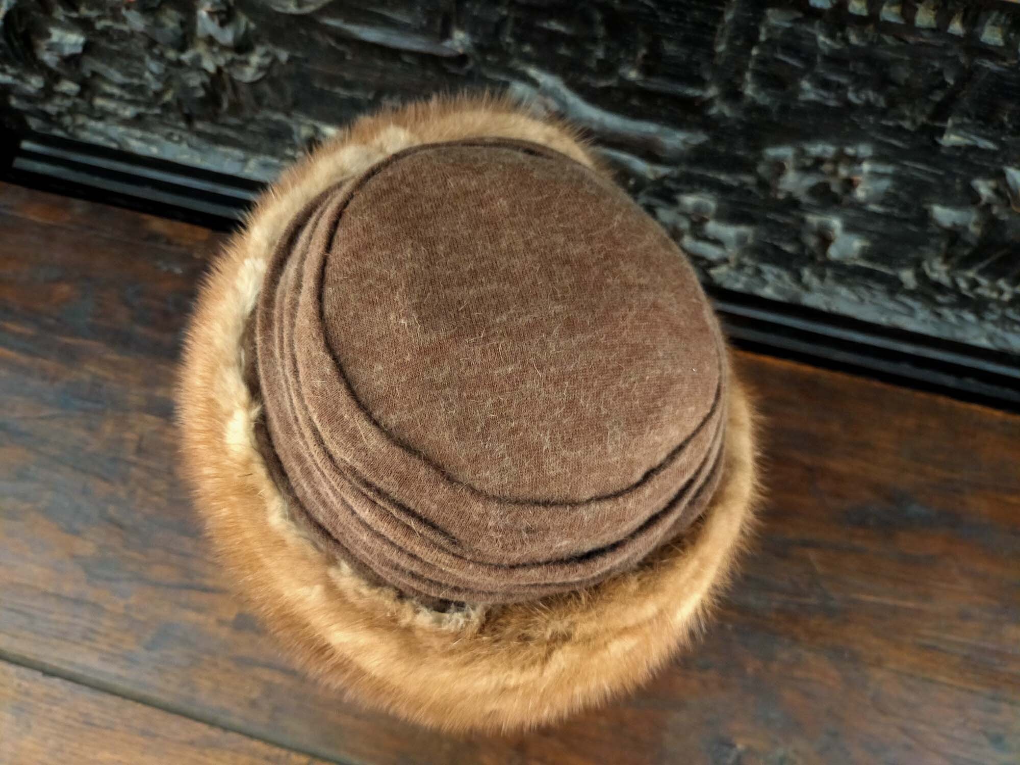 Vintage Woman Mink Hat Lux Mink Fur Black Vintage Hats for Women for sale | eBay main image 3