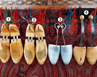 Chaussures Semelles intérieures et accessoires Embauchoirs Français Vintage en bois bébé chaussures dernier se forment issus de pot à crayons 