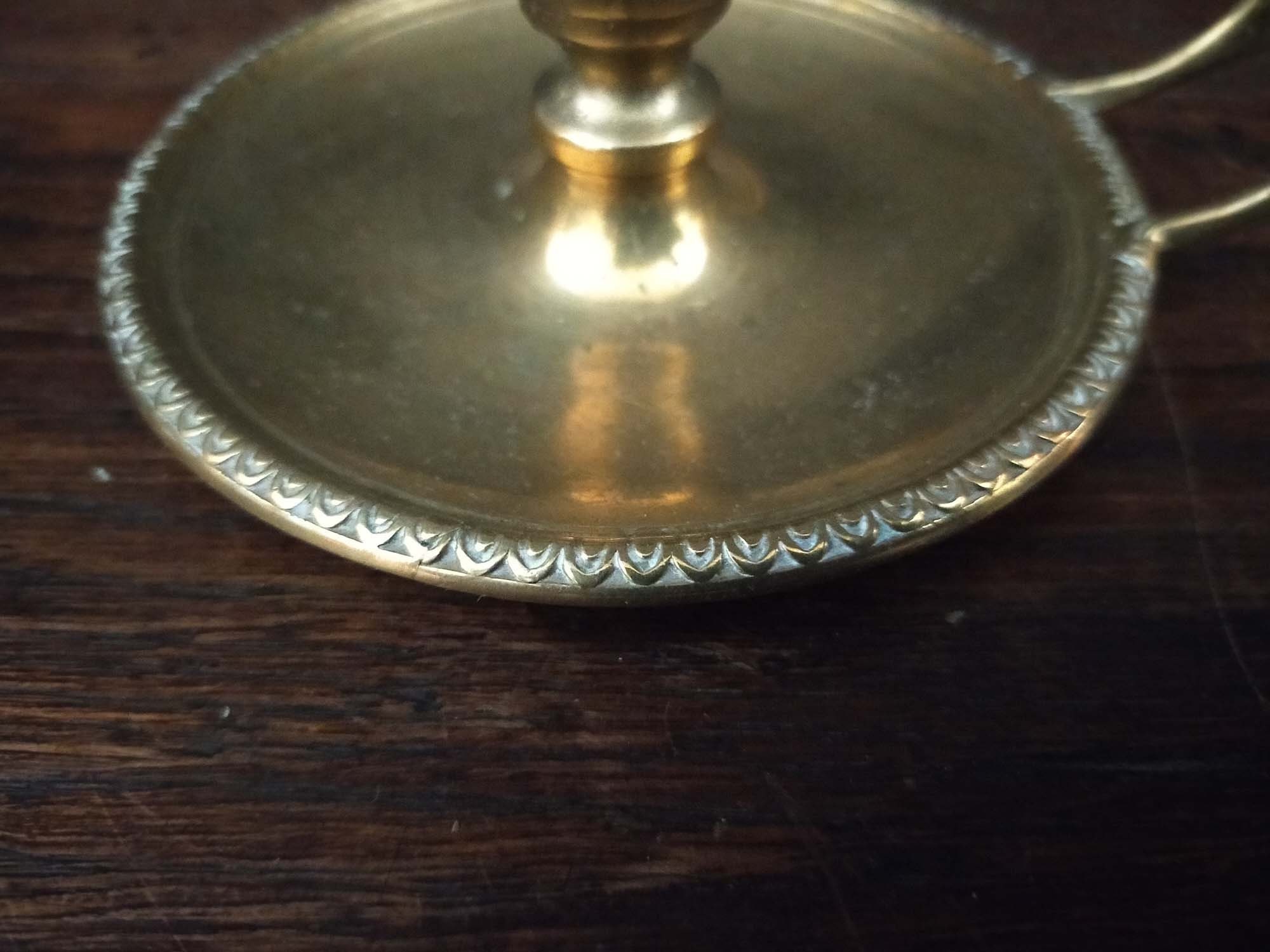 Bougeoir Napoléon III En Laiton Et émail Cloisonné - Style Orientaliste, Fait Main (France)