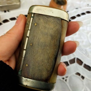 Vintage French Cigarette Holder.horn Cigarette Case.pill Box.storage of  Expensive Belongings.souvenir of Traditional Life