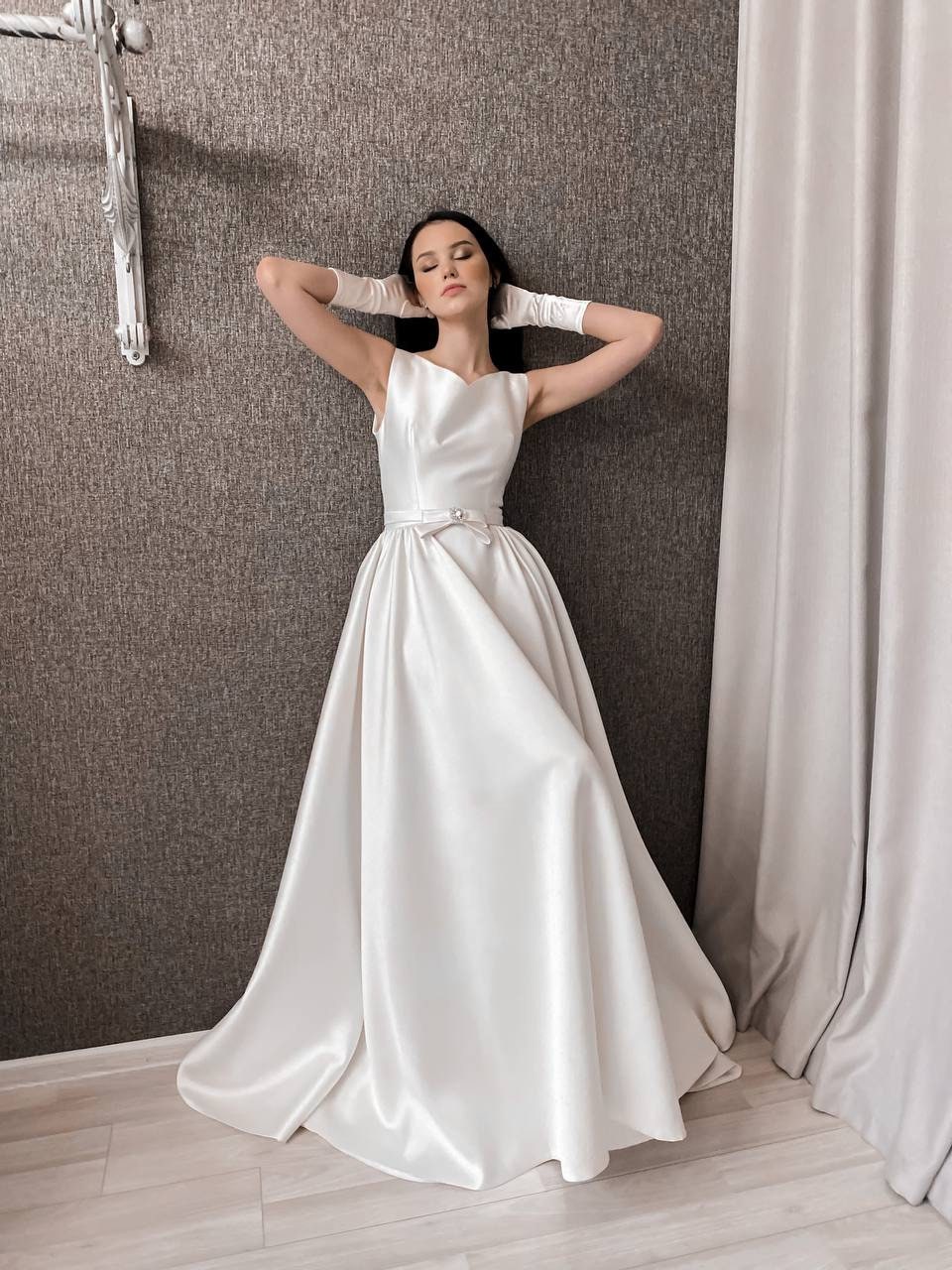 black and white lace dress Two-Tone White Lace Black Tulle Wedding Dress