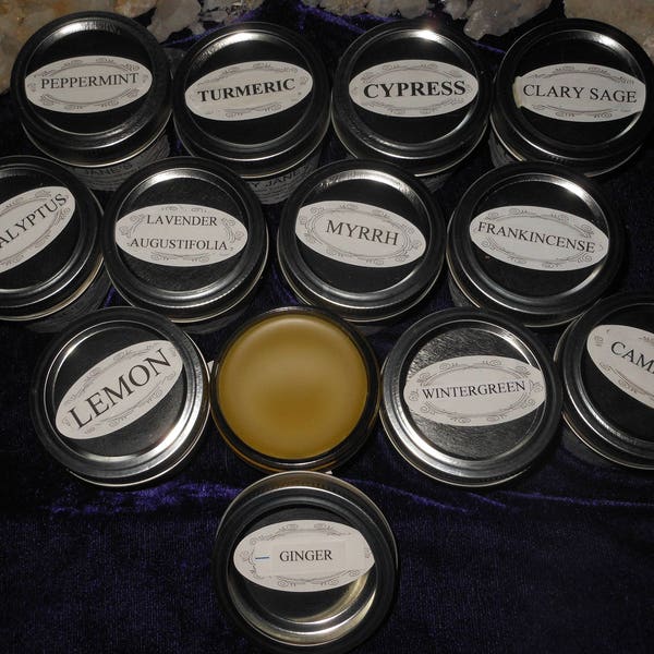 Pain and Inflammation Relieving  Salve Your Choice from 15 Different Essential Oils