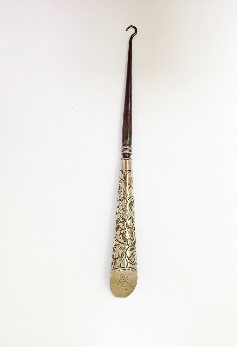 Antique Sterling Silver Button Hook. Etsy
