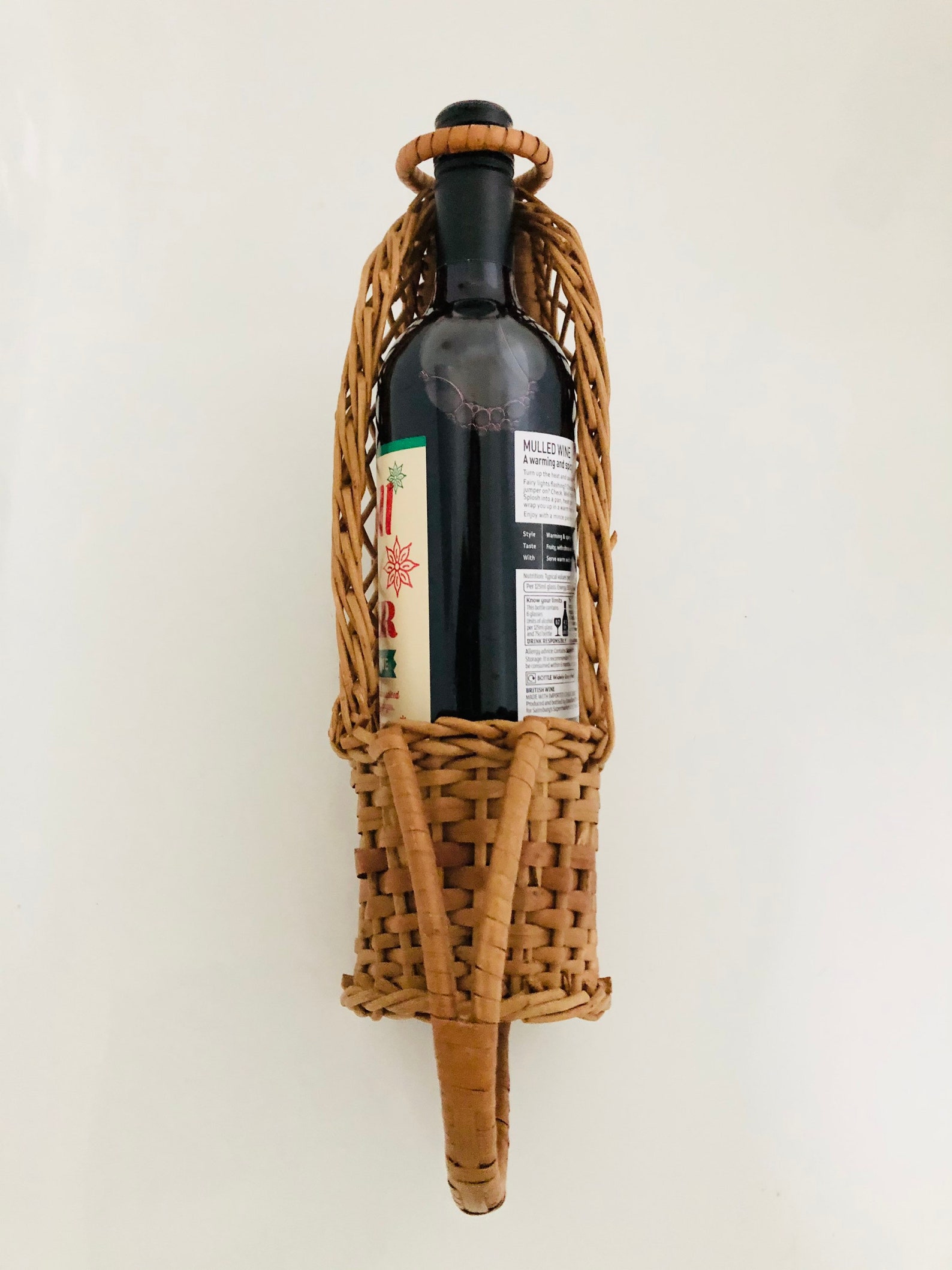 Wicker Wine Bottle Basket. Etsy