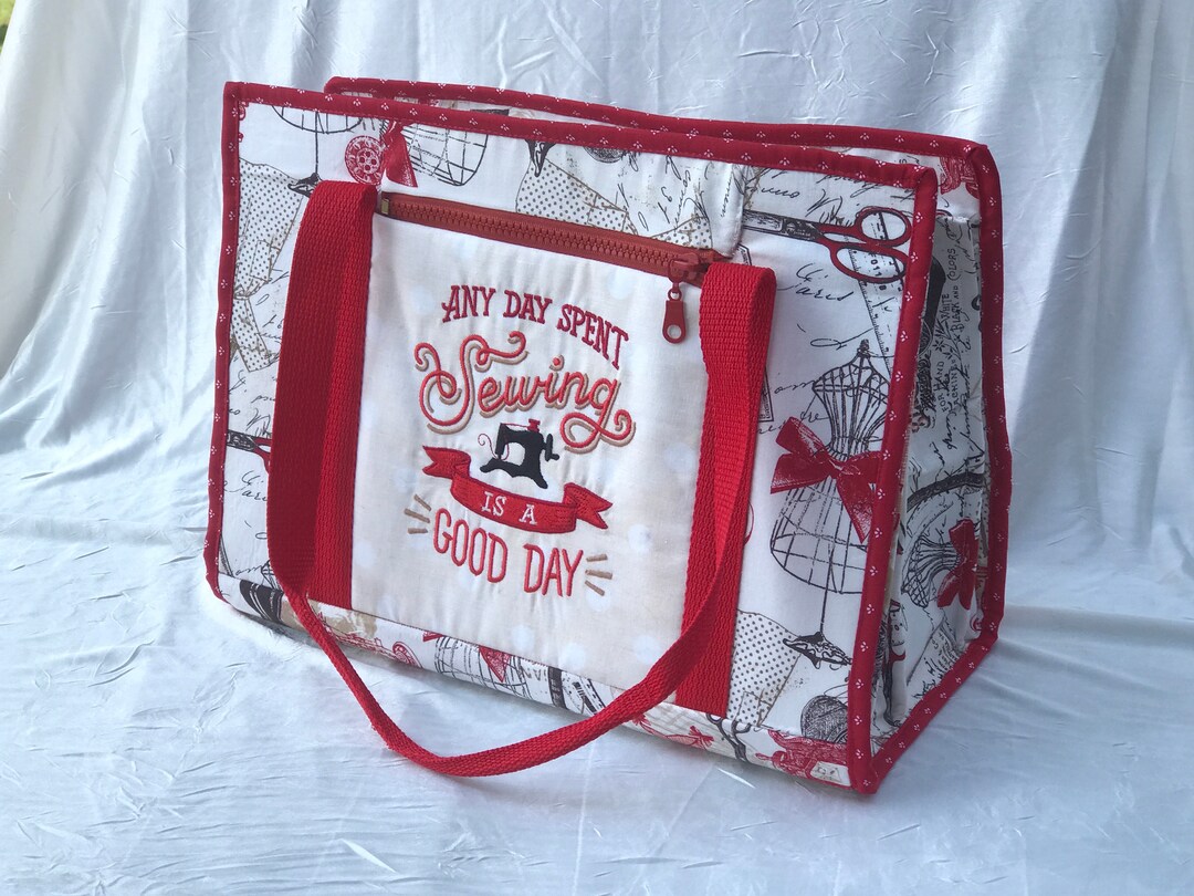 Ultimate Carry All Designer Bag for Any Kind of Crafts With Embroidered