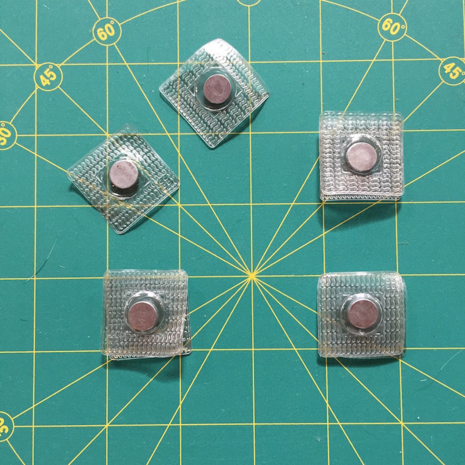 snaps 4 pairs sewin hidden invisible in clear Etsy