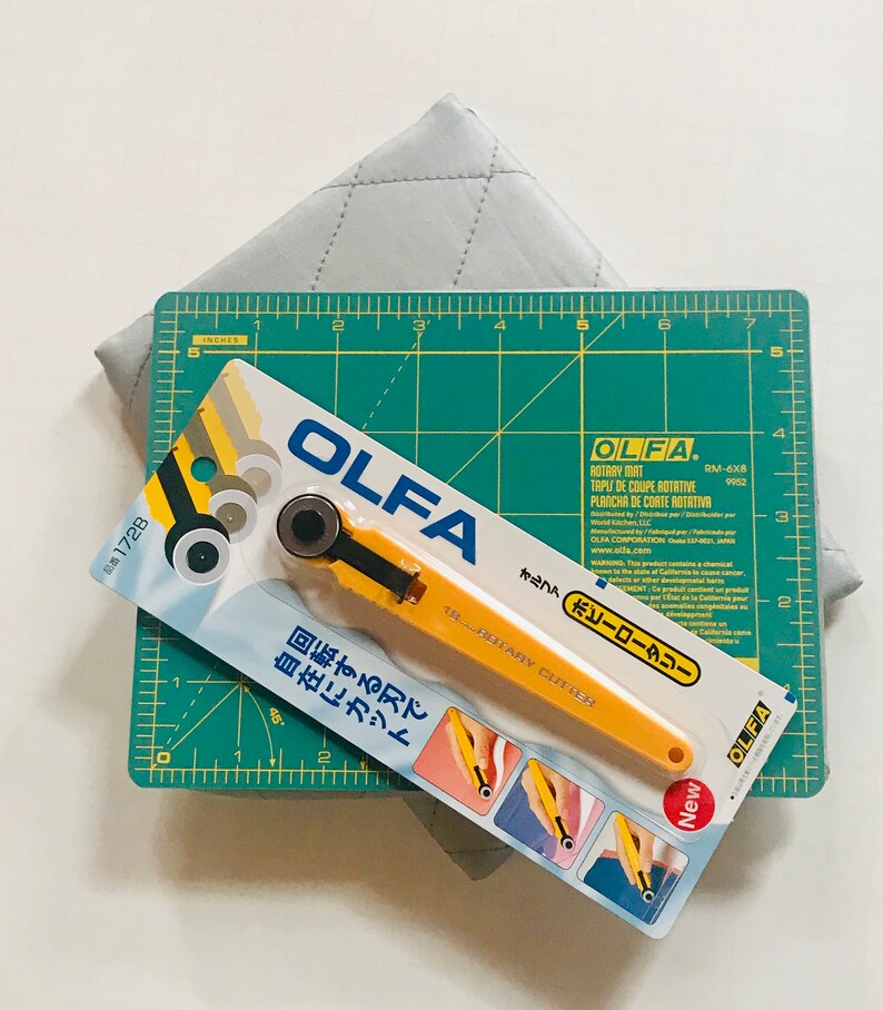 Olfa Rotary Cutter 18mm Olfa Small Cutting Mat Fitted Etsy Australia