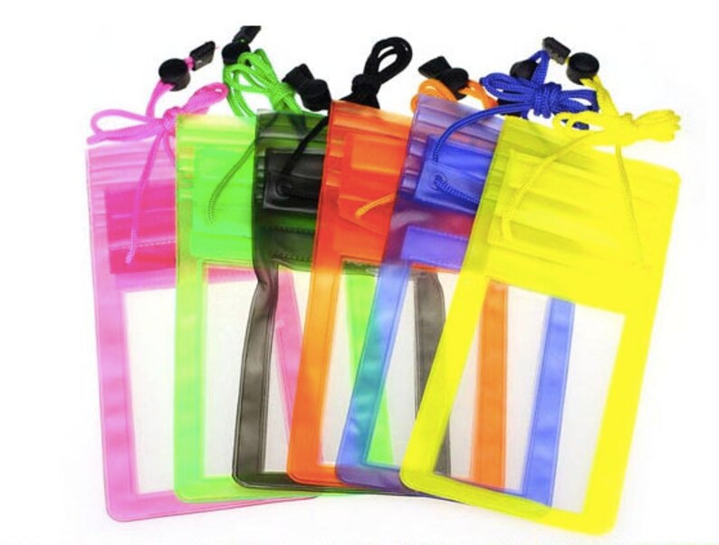 Waterproof cell phone case two types with knobs and ziplocks Etsy