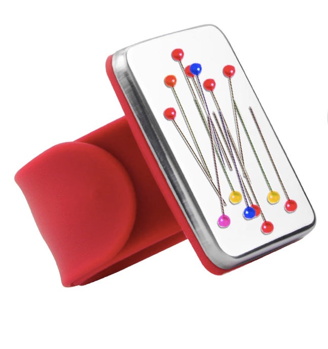 Pin Organizor, Magnetic Pin Holder for Sewing, Wrist Pin Cushion