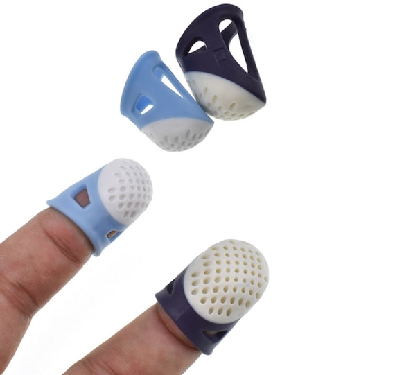 DIY Silicone Thimble Anti-stick Finger Cover Thimble Hand Cross