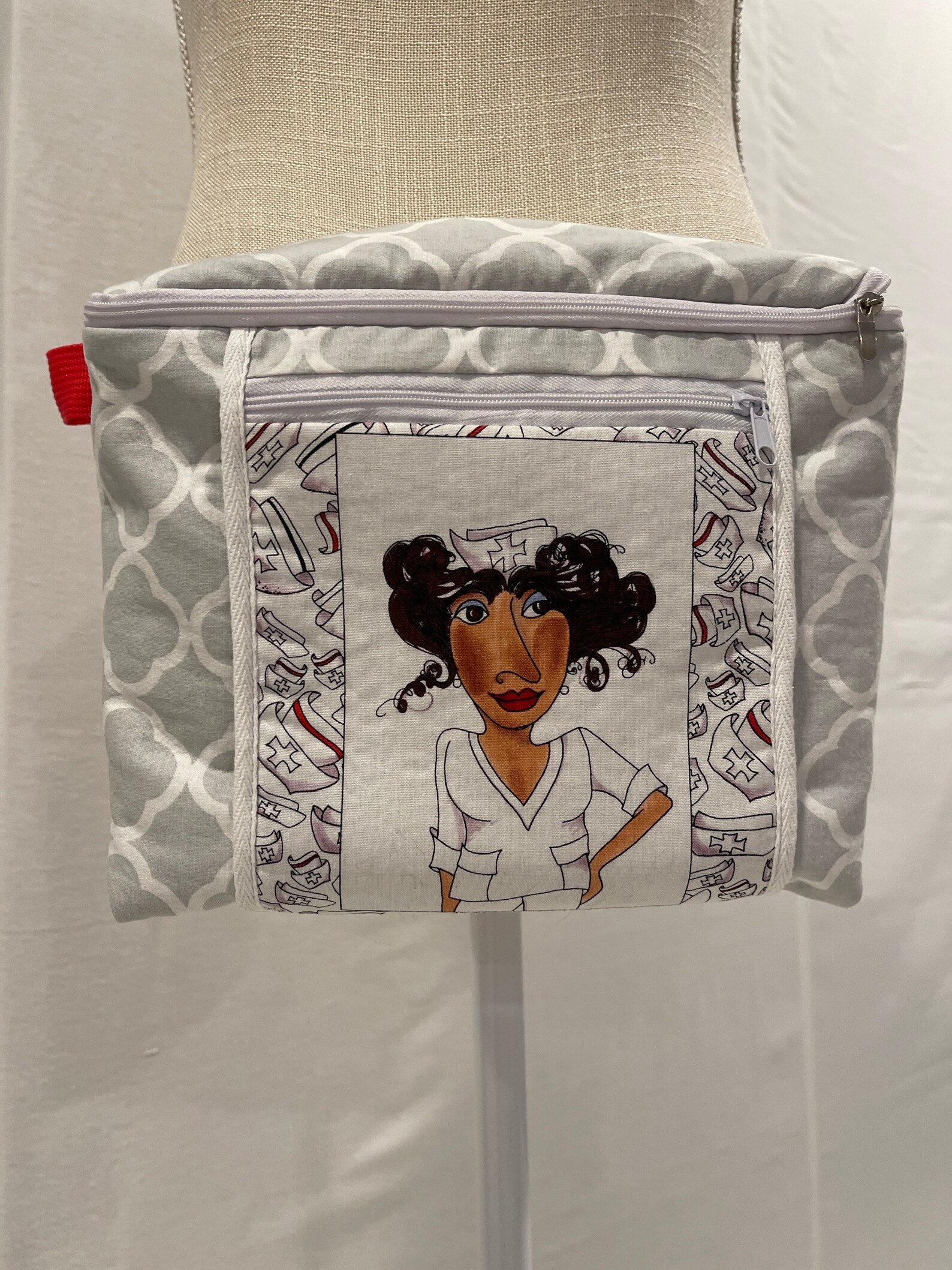 Nurse Hip Bag Adjustable Strap 2 Zippered Pockets Outside Etsy
