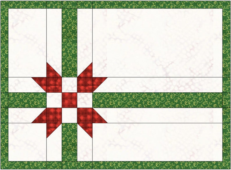 Placemats, Gift box with bow, PDF pattern image 9