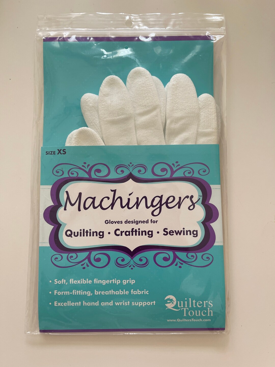 Quilting Gloves Machingers Size XS Chart on the Back Etsy