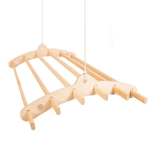 6 Lath Wooden Hanging Clothes Drying Rack Or Pot Australia 6 Lath Wooden Hanging Clothes Drying, Ceiling Mounted Wooden Clothes Drying Rack