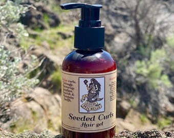 BOGO, Seeded Curls hair gel/soft hold curl defining hair gel/ nourishing botanical hair gel