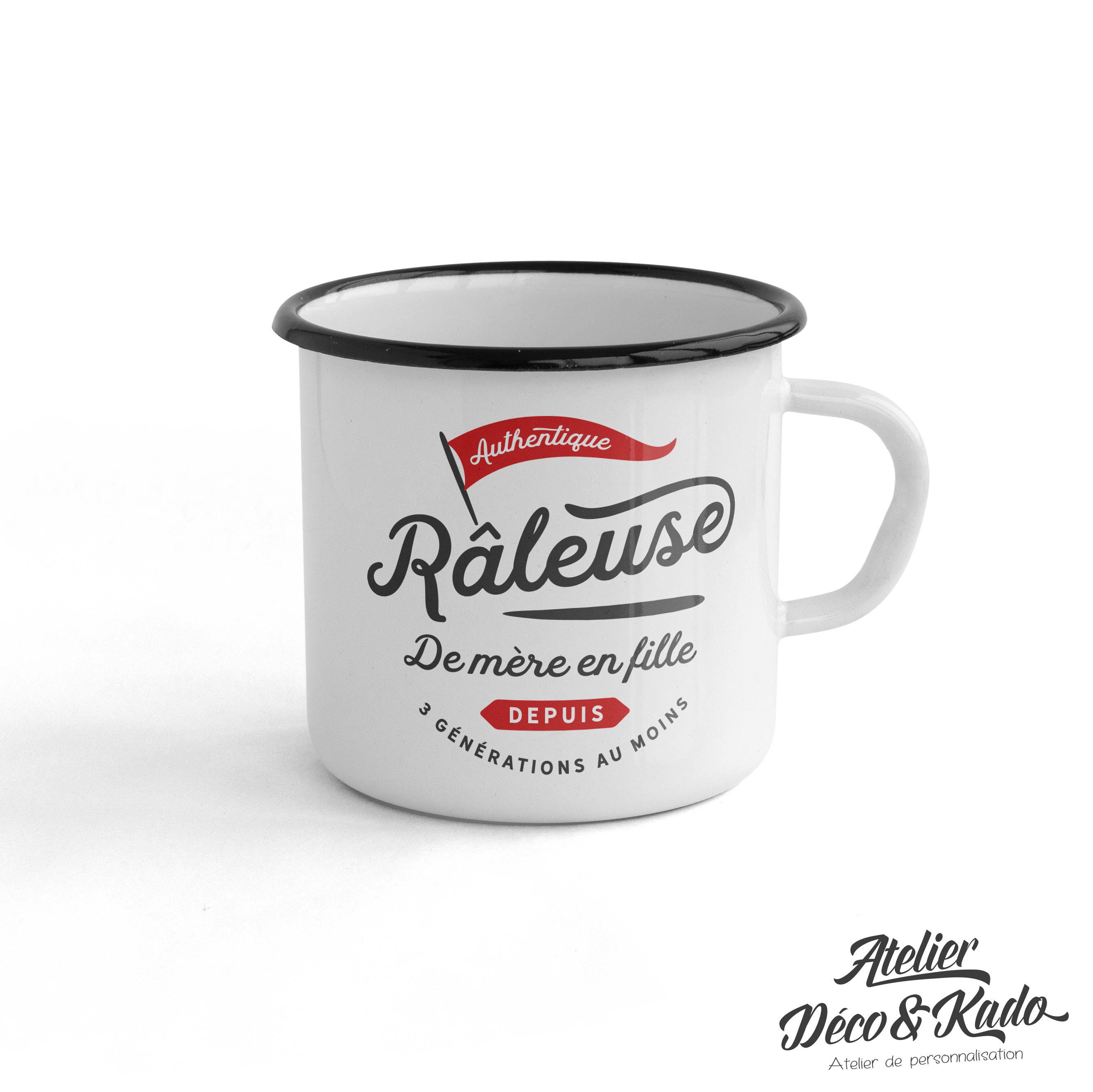 Le Mug Émaillé d'une Raleuse