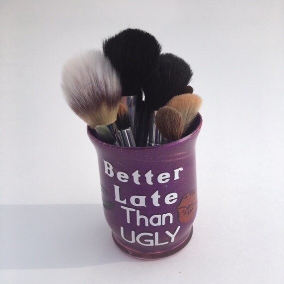 Items similar to Makeup brush holder, cosmetics, makeup, brush storage