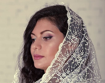 Gift for Mothers Day Catholic chapel infinity mantilla head covering catholic accessories chapel mantilla veil church veil religious head