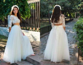 Bride skirt in tulle