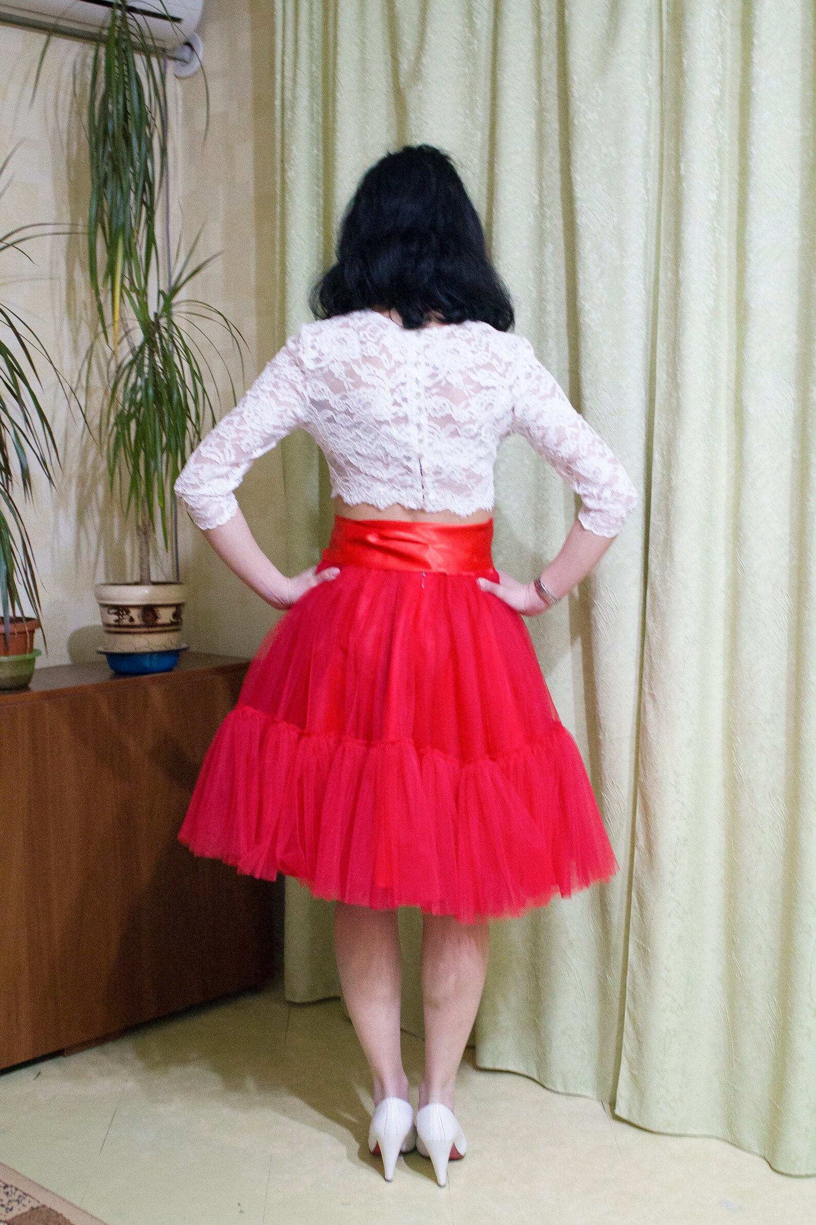 Red Tulle Skirt Short Tutu Skirt Adult Tutus Bachelorette Etsy