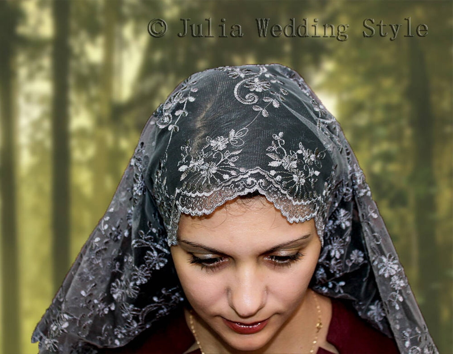 Gray Veil Religious Head Coverings Orthodox Veils Catholic Etsy