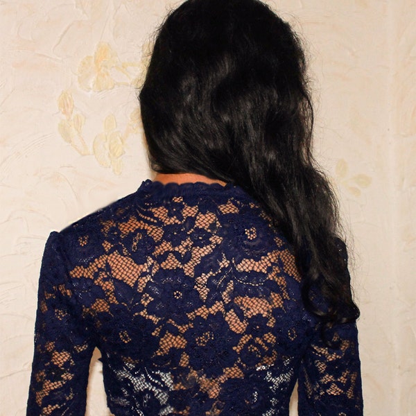 veste boléro haussement d’épaules pour mariée soirée boléro haussement d’épaules cadeau pour son boléro bleu marine bolero dentelle cadeau bolero veste cadeau pour femmes