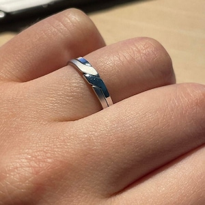 Sterling Silver Puzzle Ring | Interlocking Ring | Silver Band | Silver Stacking Ring