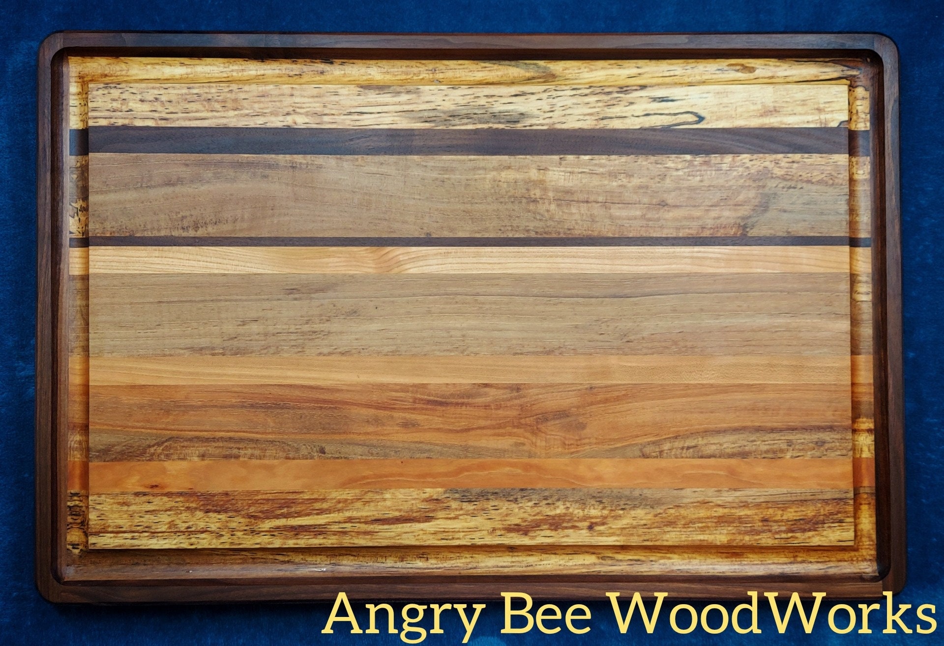 Handmade Multiwood Large Cutting Board black walnut pecan Etsy