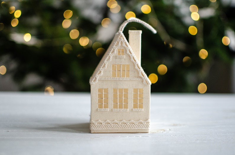 Two Christmas Houses Home Decoration Christmas Ornament - Etsy