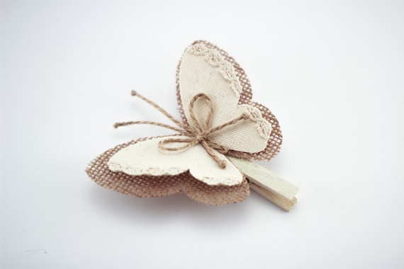 burlap butterfly