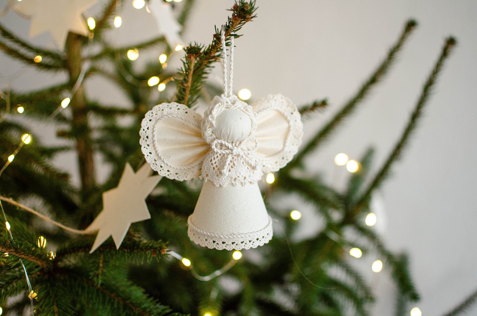 White Christmas Angel Gift for Her Holiday Gift for Wife Etsy