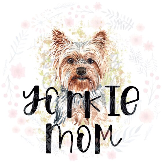 Download Yorkie Mom Laser Printed Single Waterslide Free Shipping Etsy