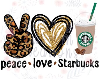 Free Free 197 Peace Love Starbucks Svg Free SVG PNG EPS DXF File