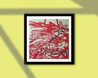 Graffiti, Hand style, Abstract Street Art, Miami Artist, 3RD3RD3RD, Giclee Print, Expressionism and Movement