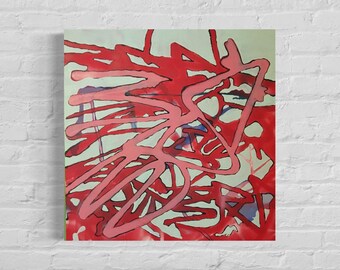 Graffiti, Stretched Canvas, home decor, contemporary art, Hand-style, Wild-style