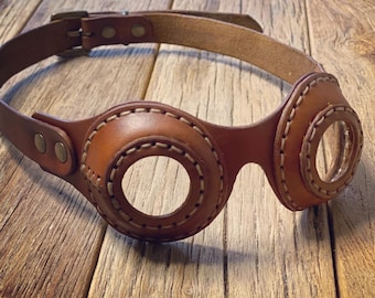 Leather glasses