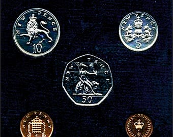 50th Birthday Gift 1976 Coin Set